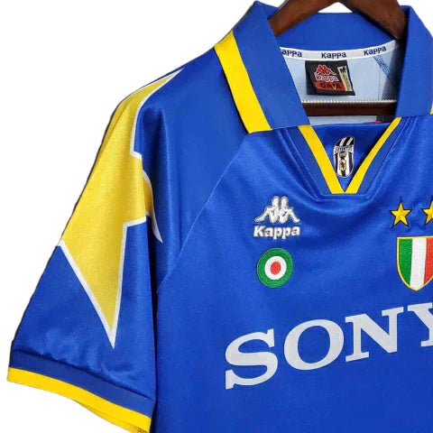 Camisa Juventus Retrô 1995/1997 Azul e Amarela