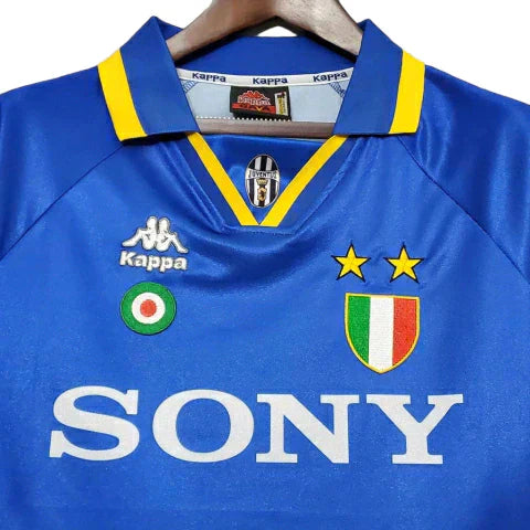 Camisa Juventus Retrô 1995/1997 Azul e Amarela