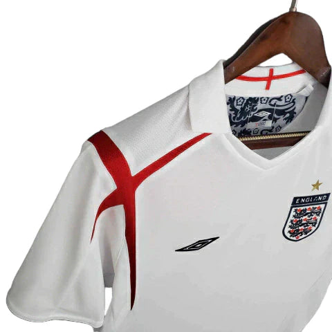 Camisa Inglaterra Retrô 2006 Branca