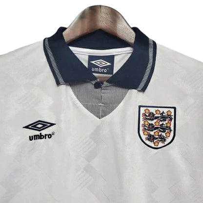 Camisa Retrô Torcedor Masculina Inglaterra 1990