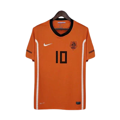 Camisa Retrô Torcedor Masculina Holanda 2010