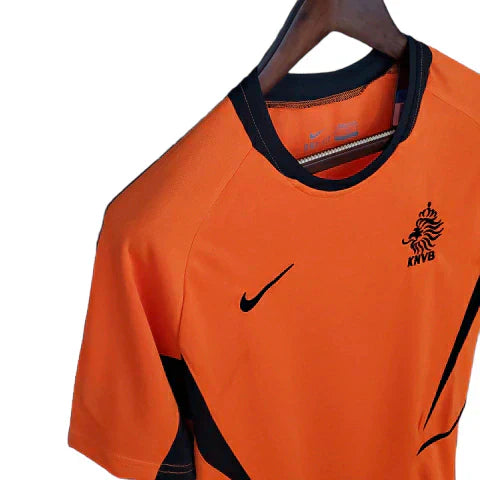 Camisa Retrô Torcedor Masculina Holanda 2002