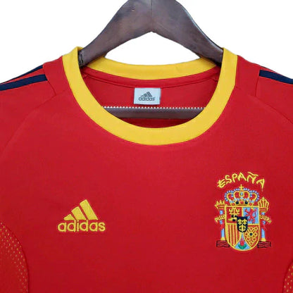 Camisa Retrô Torcedor Masculina Espanha 2002