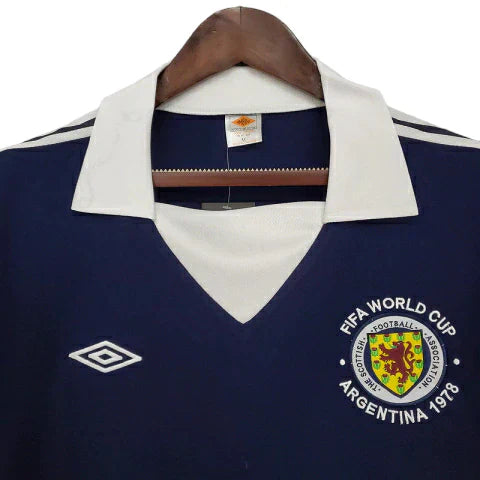 Camisa Escócia Retrô 1978 Azul