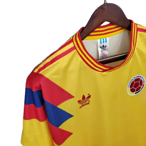 Camisa Retrô Torcedor Masculina Colômbia 1990