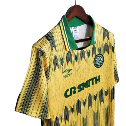 Camisa Celtic Retrô 1991/1992 Amarela e Verde