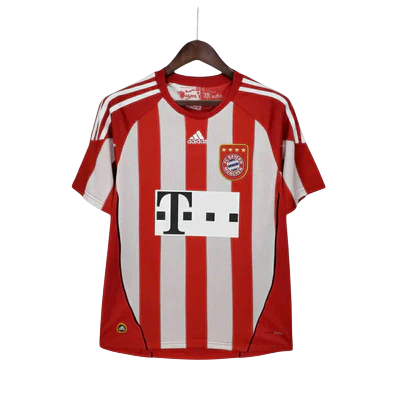 Camisa Bayern de Munique Retrô 2010/2011 Vermelha e Branca