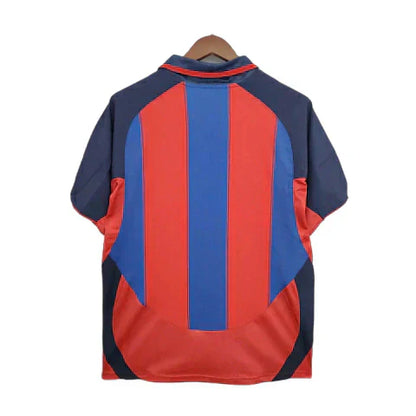 Camisa Barcelona Retrô 2003/2004 Azul e Grená