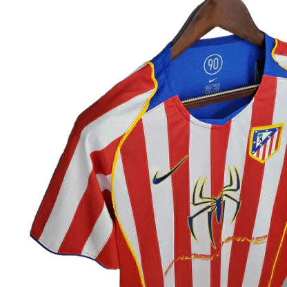 Camisa Atlético de Madrid Retrô 2004/2005 Vermelha e Branca