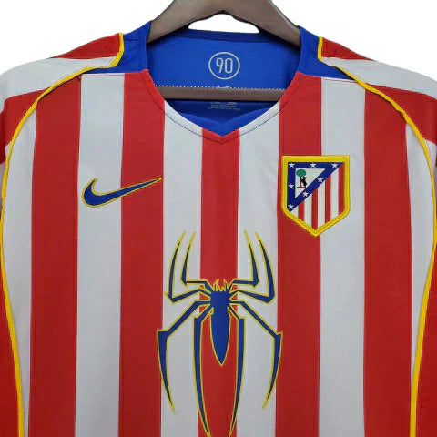 Camisa Atlético de Madrid Retrô 2004/2005 Vermelha e Branca