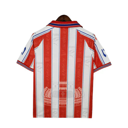 Camisa Atlético de Madrid Retrô 1996/1997 Branca e Vermelha