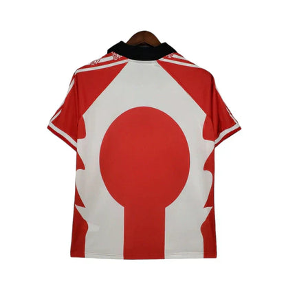 Camisa Athletic Bilbao Retrô 1997/1998 Vermelha e Branca