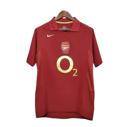 Camisa Retrô Torcedor Masculina Arsenal 2005