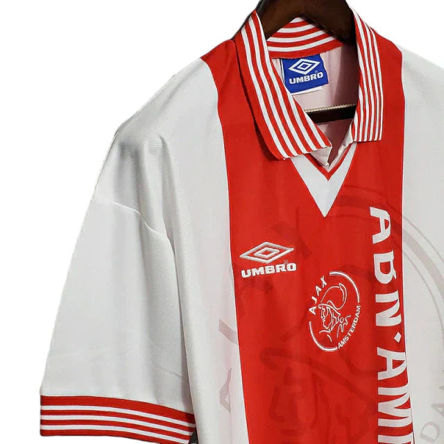 Camisa Ajax Retrô 1995/1996 Vermelha e Branca
