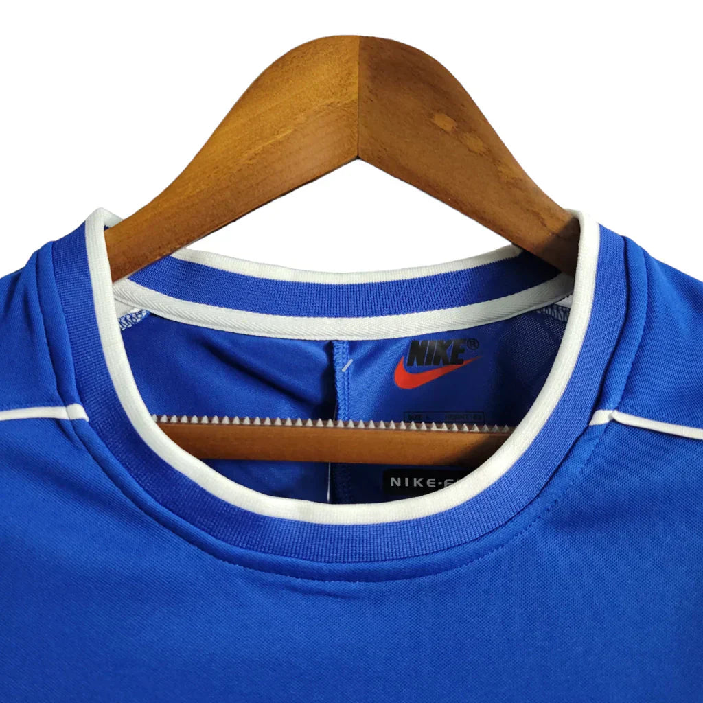 Camisa Retrô Seleção Brasileira II Away 1998/99 Masculino Azul